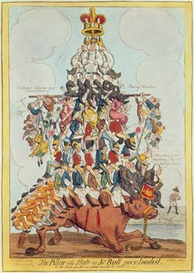 国家支柱，或约翰·布尔在1819年，1827年（见22565）Cruikshank之后重载