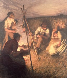 收割者的晚餐，1898年 作者 亨利·赫伯特·拉唐格