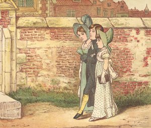 Church-Going People (colour litho)