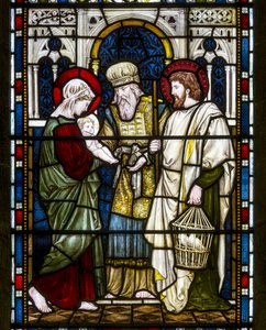 Kirkstall，St Stephen，Heaton Butler＆Bayne，Henry Holiday，The Presentation，c.1870 作者 亨利·假日