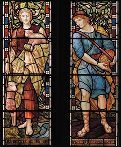 Shepherd＆Sower，1888年（彩色玻璃） 作者 亨利·假日