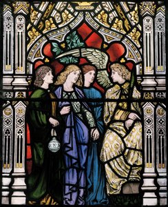 The Three Marys and a Angel，1865（彩色玻璃）