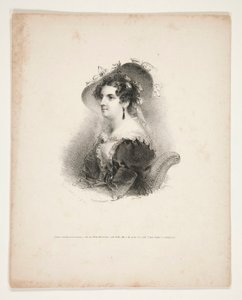 一位年轻女性的半身肖像 作者 Henry Inman