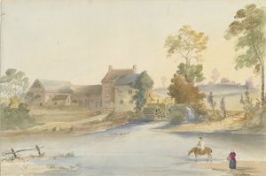 Seisdon Mill：水彩画，nd [1844]