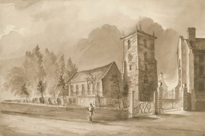 威伦霍尔教堂（Willenhall Church）：棕褐色绘图，nd [1844]（绘图）