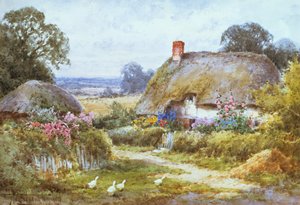 夏天的小屋（水彩）