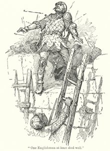 "至少有一个英国人死得其所"（石版画） 作者 Henry Justice Ford