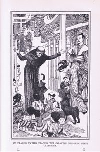 1912年，圣弗朗西斯泽维尔教导日本儿童他们的儿茶 作者 亨利·正义·福特