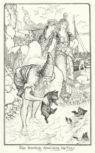 淹死猪的苦行僧》（雕刻）。 作者 亨利·正义·福特