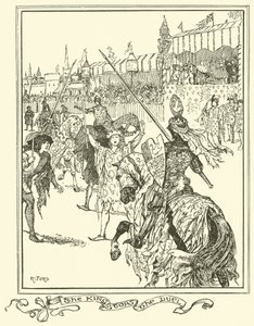 国王制止了决斗（雕刻）。 作者 亨利·正义·福特