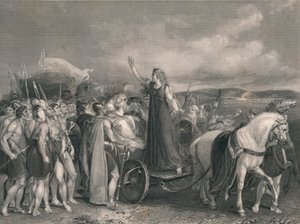 Boadicea，Iceni的女王..."，19世纪中期。 作者 亨利柠檬