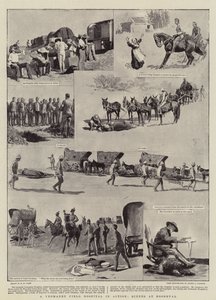 一个Yeomanry野战医院在行动，在Roodeval的场面 作者 Henry Marriott Paget