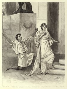 在Haymarket剧院的Hypatia，Philammon宣布他对Hypatia的爱