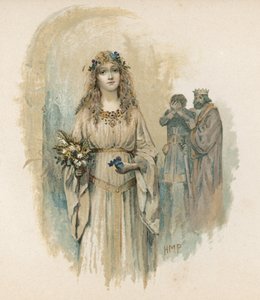 哈姆雷特的奥菲莉亚（chromolitho） 作者 佩吉特亨利万豪酒店