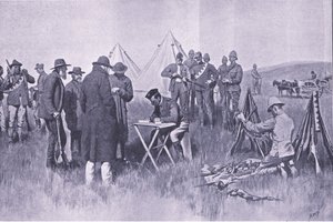 宣誓中立，来自比勒陀利亚之后的插图：1902年的游击战争 作者 佩吉特亨利万豪酒店
