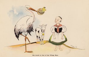 日本娃娃历险记》插图（彩色石版画） 作者 亨利·梅尔