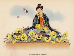 日本娃娃历险记》插图（彩色石版画） 作者 亨利·梅尔