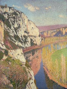 1897年在Douellens的景观 作者 亨利莫雷特