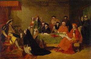 对阿拉贡王后凯瑟琳的审判，1848年。  
