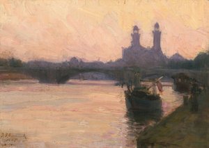 塞纳河，约1902年。