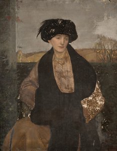 斯特劳德的莱斯特夫人画像，1914年。