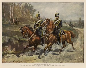 第四（女王自己）轻骑兵在审查命令，Reconnoitring 作者 亨利·佩恩