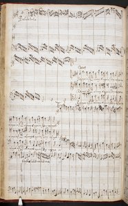 珀塞尔亲笔签名的《常在主里喜乐》乐谱，R.M.20.h.8，f.37v，约 1680-90 年（纸上钢笔和墨水） 作者 亨利·珀塞尔