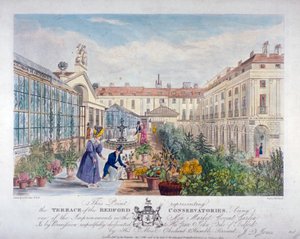 位于伦敦威斯敏斯特考文特花园市场的贝德福德音乐学院露台，1831年