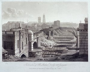 伦敦桥旧址，伦敦，1832年