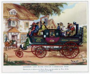 伦敦和巴斯的蒸汽马车，1840年，约1800-1840。