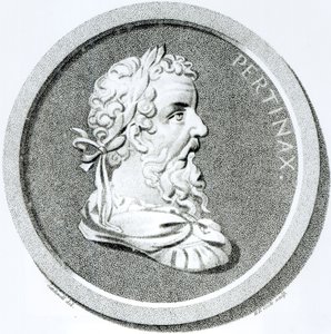 Pertinax的肖像，来自&39;神圣罗马帝国的衰落和衰落的历史&39;，作者：Edward Gibbon，1808