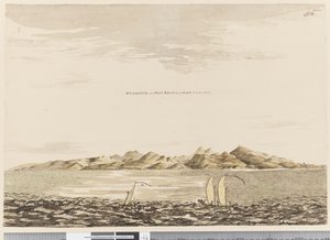 Page 16 Otaheite，当Point Venus在距离5英里的地方靠近SW时，1768-75（wc）