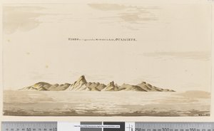 Page 25aa Eimeo，出现在1768-75，Otahiete的Matavai Bay（笔和水墨）