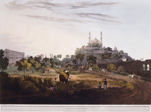 1824年在勒克瑙的风景