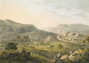 在阿比西尼亚的阿特巴拉通行证，由Daniel Havell（1785-1826）1809（aquatint）雕刻