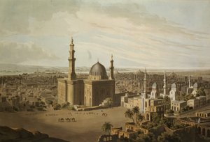 大开罗的视图，由Daniel Havell（1785-1826）1809刻