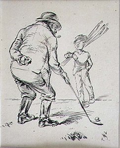 最后的推杆，来自《Graphic》杂志的插图，约1870年出版（平版）。