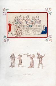 14世纪早期，1843年，进行一次皇家宴会。 作者 亨利·肖