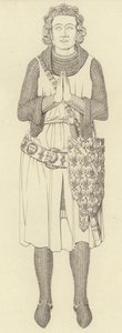 Charles Compte D？Etampes的肖像，1336年 作者 亨利·肖