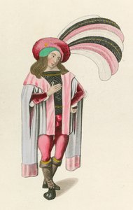 图1来自罗斯的玫瑰，1480年，在大英博物馆，哈尔MS 4425 作者 亨利·肖