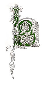 首字母H，十二世纪，1843年。 作者 亨利·肖