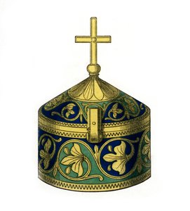 Pyx，12世纪，1843年。 作者 亨利·肖