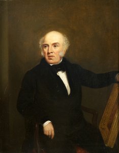 布里斯托尔的制糖厂乔治·布尔格先生的肖像（面板上的油） 作者 亨利·斯珀里尔·帕克曼