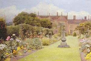 The Grass Walk，Helmingham Hall，1892（纸上写着） 作者 亨利·特里