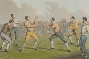 一场奖战，由I. Clark，酒吧提供。作者：Thomas McLean，1820年（aquatint） 作者 亨利·托马斯·阿尔肯