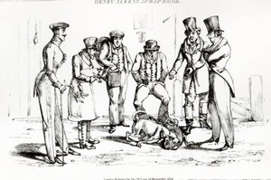 狗斗，1824年 作者 亨利·托马斯·阿尔肯