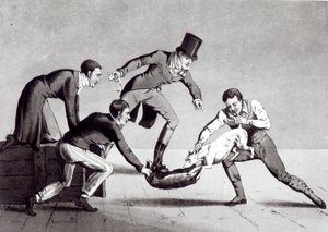 绘制獾，1820年 作者 亨利·托马斯·阿尔肯