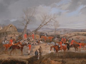狩猎场面：杀戮》，约1840年。 作者 亨利·托马斯·阿尔肯