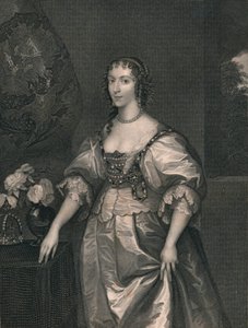 亨利埃塔·玛丽亚（Henrietta Maria），查理一世女王（Charles The First），十九世纪中叶。 作者 亨利·托马斯·赖尔