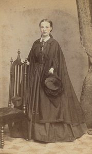 卡莉-N-莱西的特写肖像，1865年。